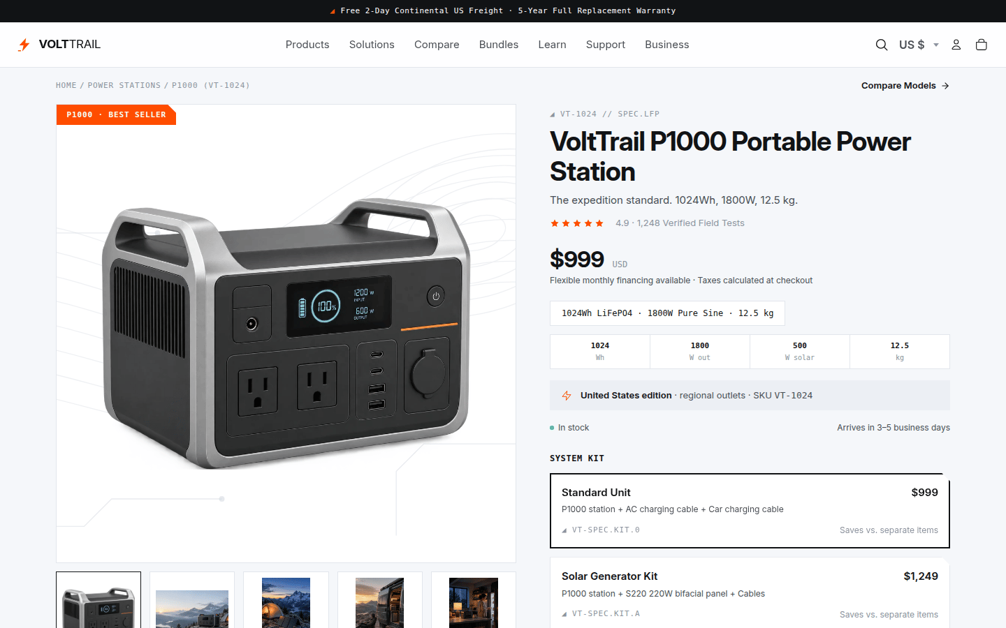 VoltTrail P1000 product details
